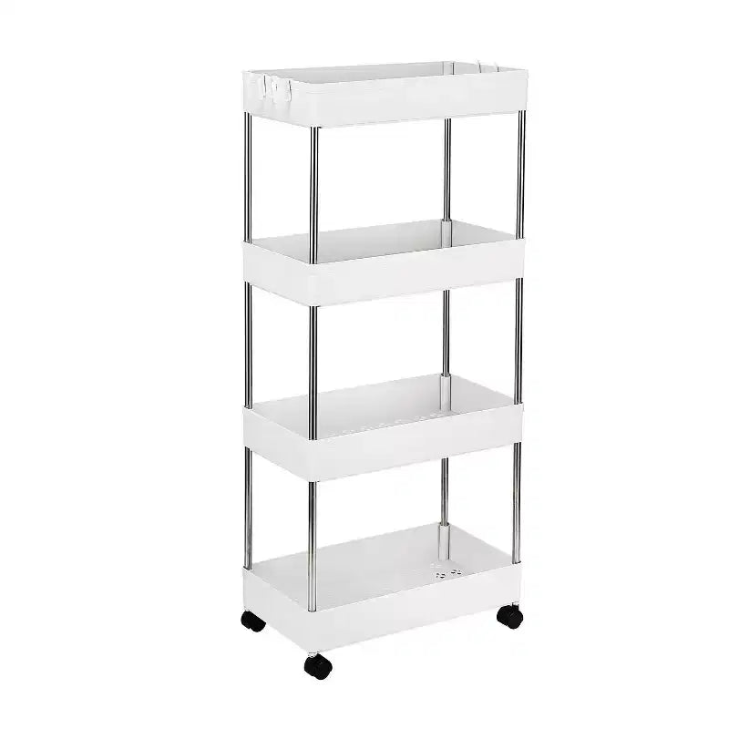 Carrello portaoggetti multifunzionale mobile a 4 strati
