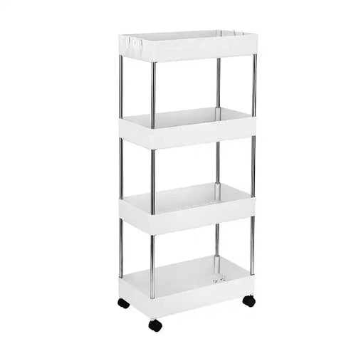 Carrello portaoggetti multifunzionale mobile a 4 strati
