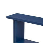 Consolle da ingresso da 152 cm con ripiano, tavolo da corridoio in impiallacciatura di frassino con gambe a T, ripiano inferiore per soggiorno o atrio