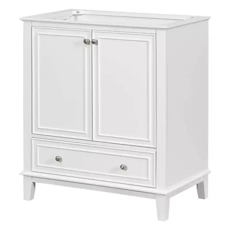 Mobile bagno 30 pollici senza lavabo Ante multifunzione Cassetto Struttura solida MDF Verde