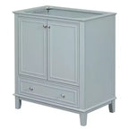 Mobile bagno 30 pollici senza lavabo Ante multifunzione Cassetto Struttura solida MDF Verde