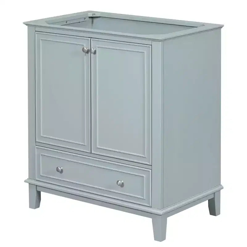Mobile bagno 30 pollici senza lavabo Ante multifunzione Cassetto Struttura solida MDF Verde
