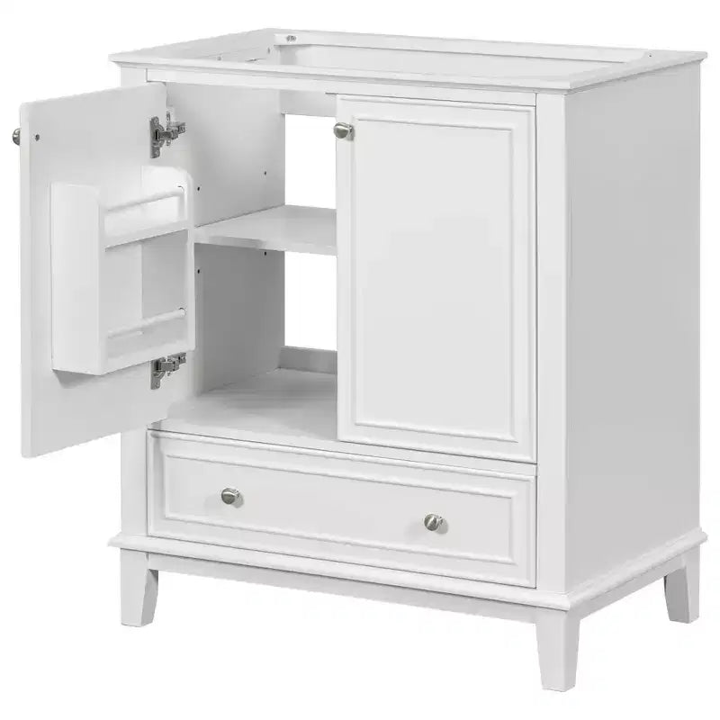 Mobile bagno 30 pollici senza lavabo Ante multifunzione Cassetto Struttura solida MDF Verde
