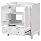 Mobile bagno 30 pollici senza lavabo Ante multifunzione Cassetto Struttura solida MDF Verde