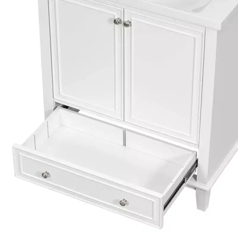 Mobile bagno 30 pollici senza lavabo Ante multifunzione Cassetto Struttura solida MDF Verde