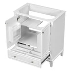 Mobile bagno 30 pollici senza lavabo Ante multifunzione Cassetto Struttura solida MDF Verde