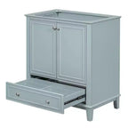 Mobile bagno 30 pollici senza lavabo Ante multifunzione Cassetto Struttura solida MDF Verde
