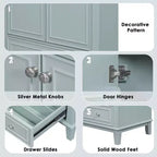 Mobile bagno 30 pollici senza lavabo Ante multifunzione Cassetto Struttura solida MDF Verde