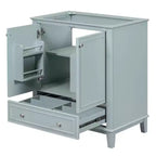 Mobile bagno 30 pollici senza lavabo Ante multifunzione Cassetto Struttura solida MDF Verde