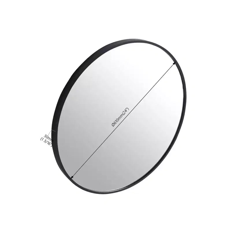 24x32 Inch Wall Mount Bathroom Mirror Modern Rectangle Vanity Mirror with Aluminum Frame