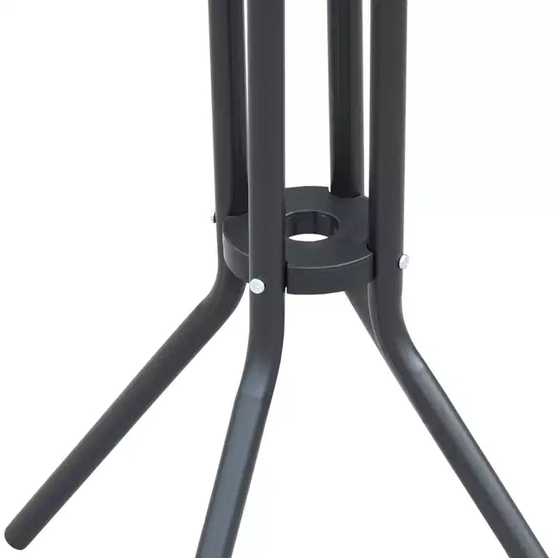 Set da bistrò da esterno 3 pezzi, altezza bar, per 2 persone, tavolo da pub rotondo per patio, 2 sedie da bar con design confortevole e struttura robusta
