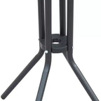 Set da bistrò da esterno 3 pezzi, altezza bar, per 2 persone, tavolo da pub rotondo per patio, 2 sedie da bar con design confortevole e struttura robusta
