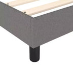 Base letto in tessuto grigio scuro, compensato, legno multistrato, Queen