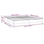 Base letto in tessuto grigio scuro, compensato, legno multistrato, Queen