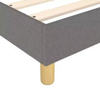 Giroletto in tessuto grigio scuro (100% poliestere), compensato, legno ingegnerizzato