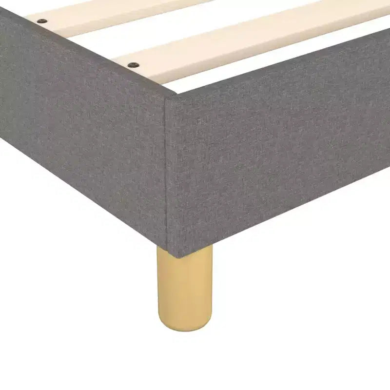 Giroletto in tessuto grigio scuro (100% poliestere), compensato, legno ingegnerizzato
