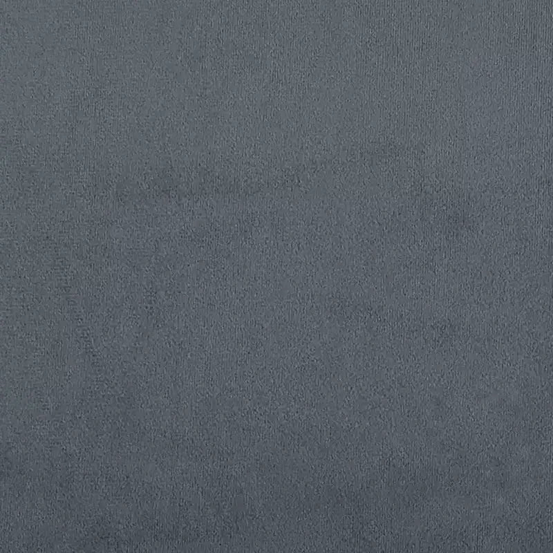 Struttura Letto Con Testiera Velluto Grigio Scuro, Compensato, Legno Ingegnerizzato
