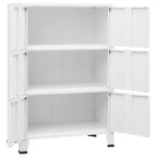 Cassettiera Contenitore Bianca Acciaio Plastica 75x40x80 cm