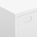 Cassettiera Contenitore Bianca Acciaio Plastica 75x40x80 cm