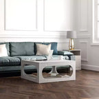 Tavolino moderno con ripiano aperto 88,4 L x 88,4 P x 40,9 H cm