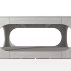 Tavolino moderno con ripiano aperto 88,4 L x 88,4 P x 40,9 H cm