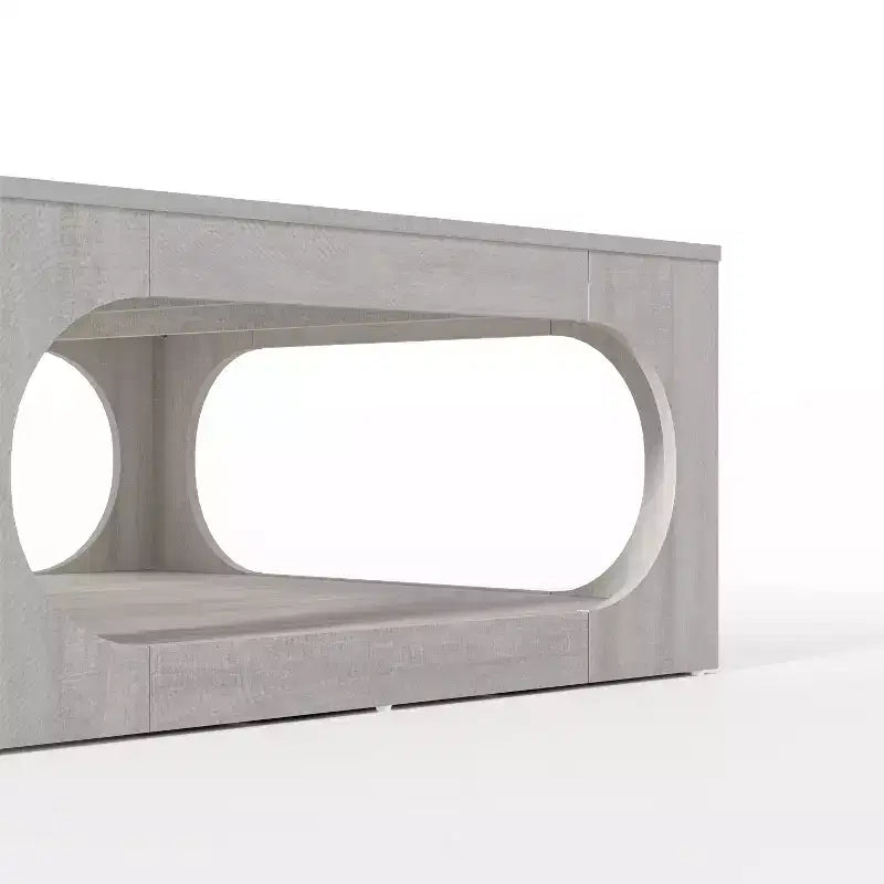 Tavolino moderno con ripiano aperto 88,4 L x 88,4 P x 40,9 H cm