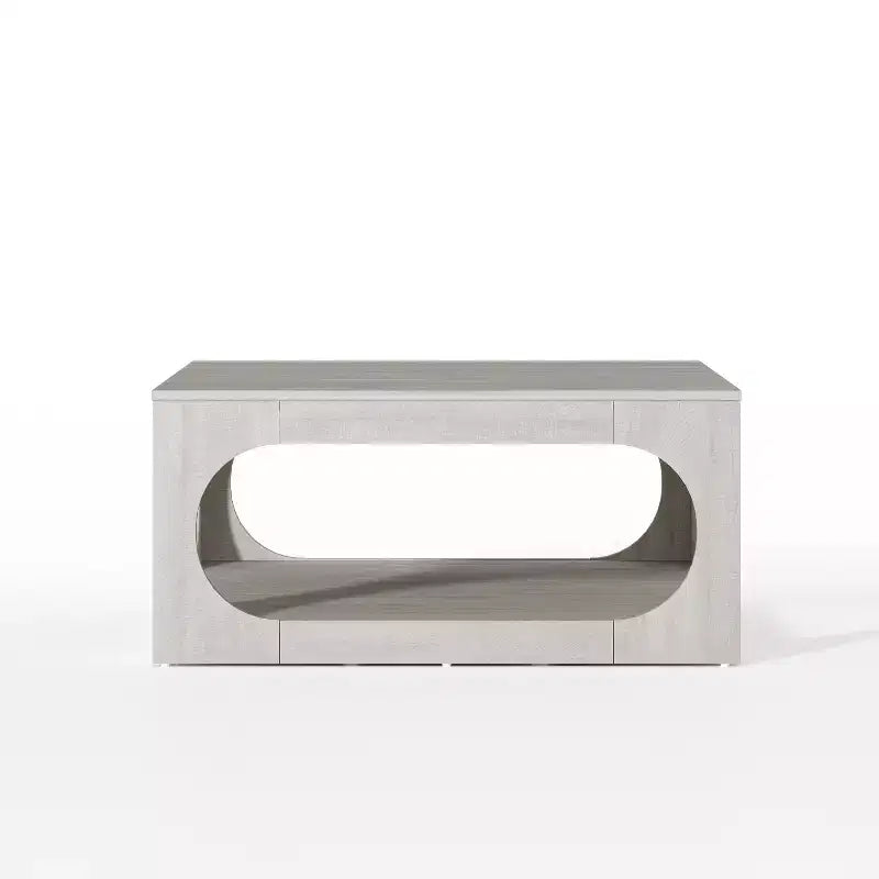 Tavolino moderno con ripiano aperto 88,4 L x 88,4 P x 40,9 H cm