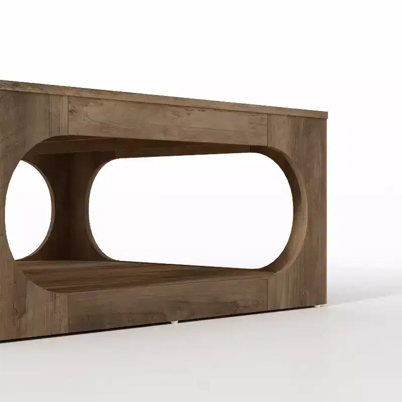 Tavolino moderno con ripiano aperto 88,4 L x 88,4 P x 40,9 H cm