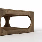 Tavolino moderno con ripiano aperto 88,4 L x 88,4 P x 40,9 H cm