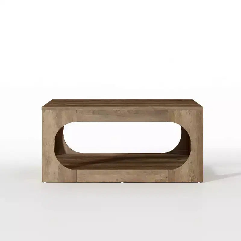 Tavolino moderno con ripiano aperto 88,4 L x 88,4 P x 40,9 H cm