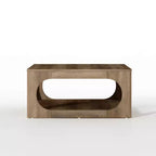 Tavolino moderno con ripiano aperto 88,4 L x 88,4 P x 40,9 H cm
