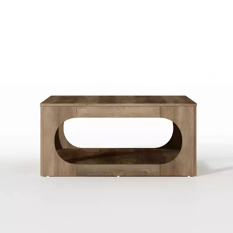 Tavolino moderno con ripiano aperto 88,4 L x 88,4 P x 40,9 H cm