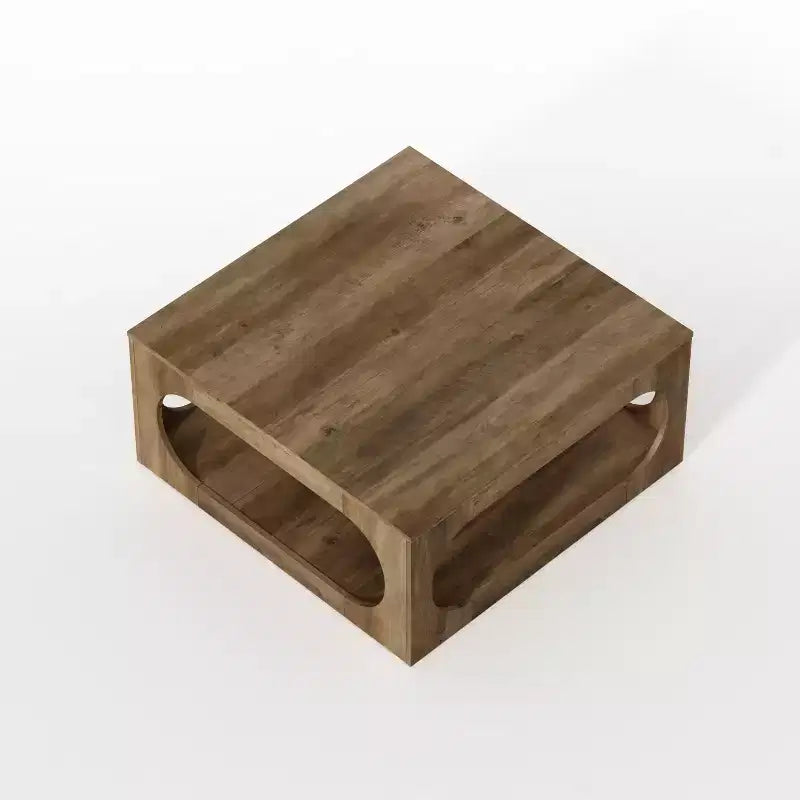 Tavolino moderno con ripiano aperto 88,4 L x 88,4 P x 40,9 H cm