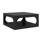 Galano Modern Coffee Table with Open Storage Shelf 34.8 W x 34.8 D x 16.1 H
