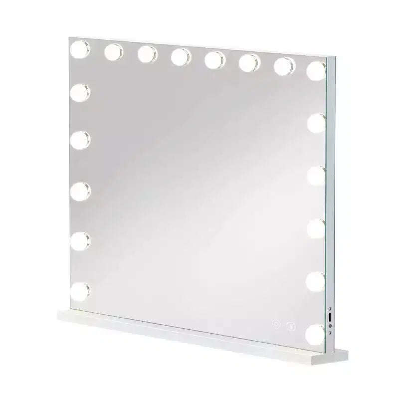 Specchio da bagno Jex Modern 31" con luci, altoparlante e porta di ricarica USB