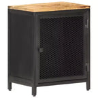 vidaXL Bedside Cabinet 15.7x11.8x20.9 Solid Rough Mango Wood
