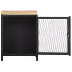 Comodino 40x30x53 cm in legno massello di mango grezzo