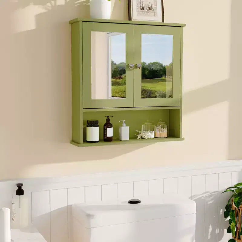 Mobiletto da bagno a parete, mobiletto a 2 ripiani sopra il WC, mobiletto in legno impermeabile per bagno, cucina, soggiorno