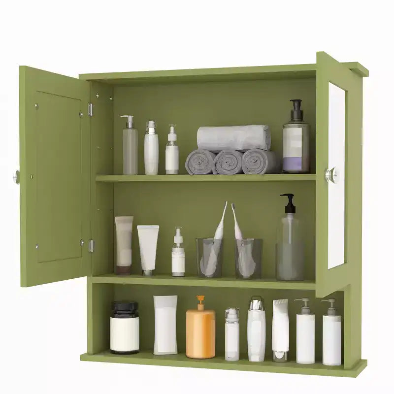 Mobiletto da bagno a parete, mobiletto a 2 ripiani sopra il WC, mobiletto in legno impermeabile per bagno, cucina, soggiorno