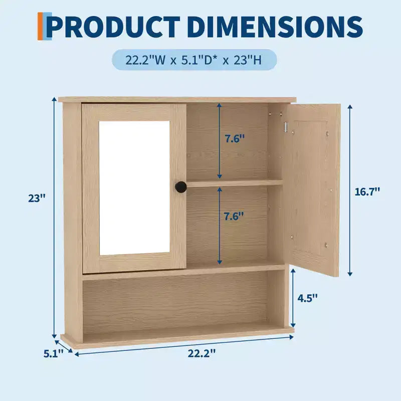 Mobiletto da bagno a parete, mobiletto a 2 ripiani sopra il WC, mobiletto in legno impermeabile per bagno, cucina, soggiorno