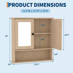 Mobiletto da bagno a parete, mobiletto a 2 ripiani sopra il WC, mobiletto in legno impermeabile per bagno, cucina, soggiorno