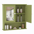 Wall Mounted Bathroom Storage Cabinet, 2-Tier over the Toilet Organizer, Waterproof Wooden Cabinet for Bathroom, Kitchen, Living Room