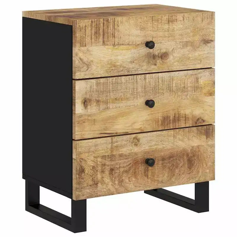 Comodino con armadietto a giorno