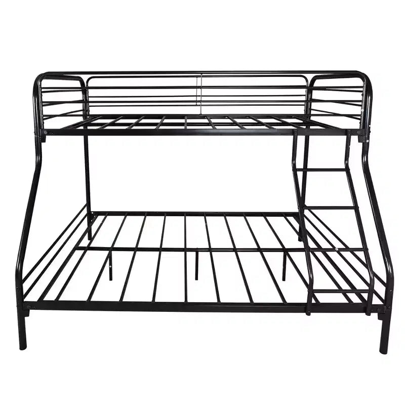 Struttura letto a castello in metallo Hyacinth Modern Heavy Duty a due piazze e mezza con ringhiera superiore rinforzata