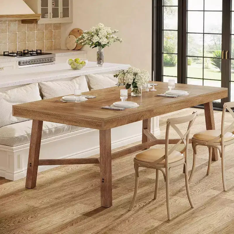 70.9-Inch Farmhouse Dining Table