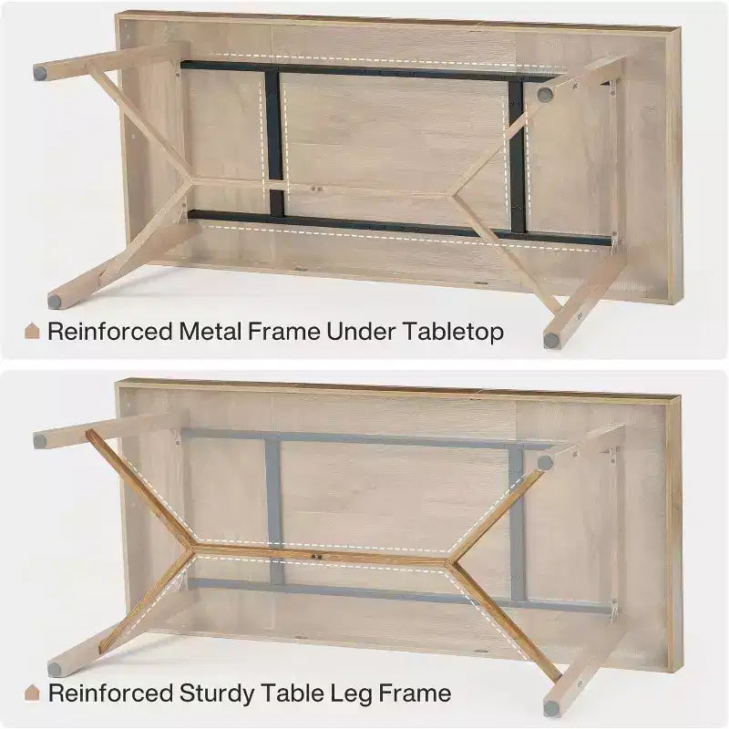 70.9-Inch Farmhouse Dining Table