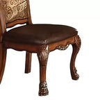 21" Dresden PU Dining Chairs Cherry Oak (2-Piece)