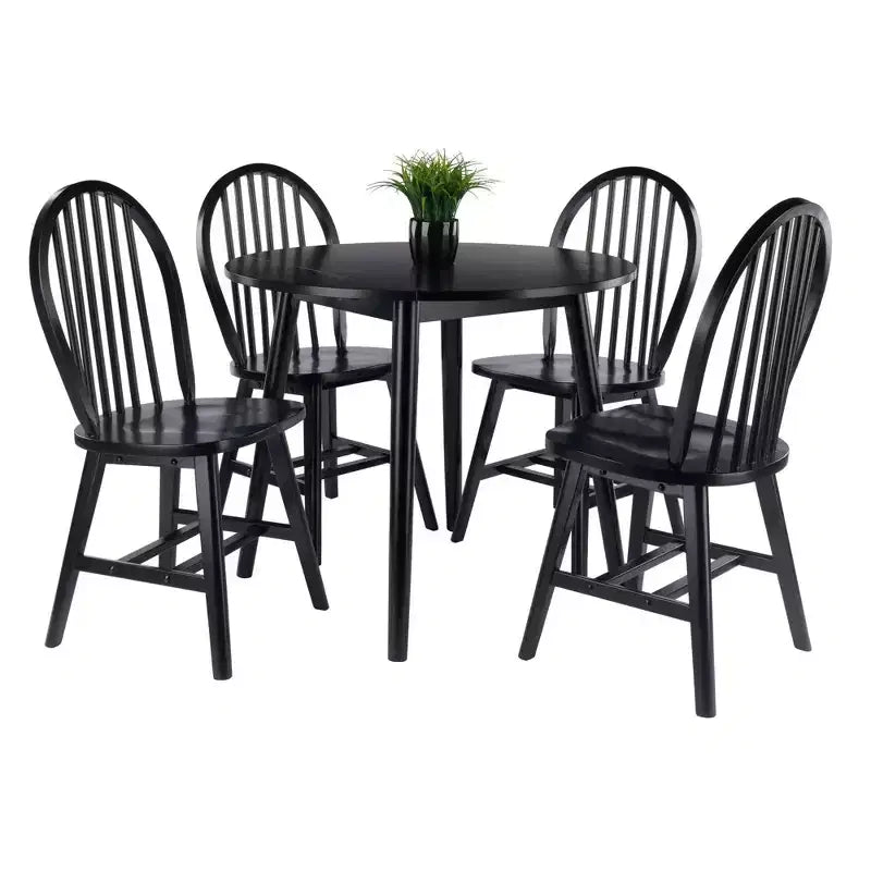 Set da pranzo 5 pezzi Moreno nero