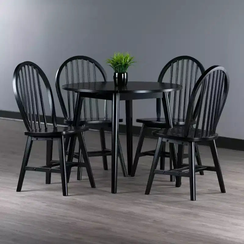 Set da pranzo 5 pezzi Moreno nero