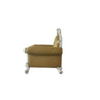 Poltrona Picardy in PU da 50" color Butterscotch/Perla Antica